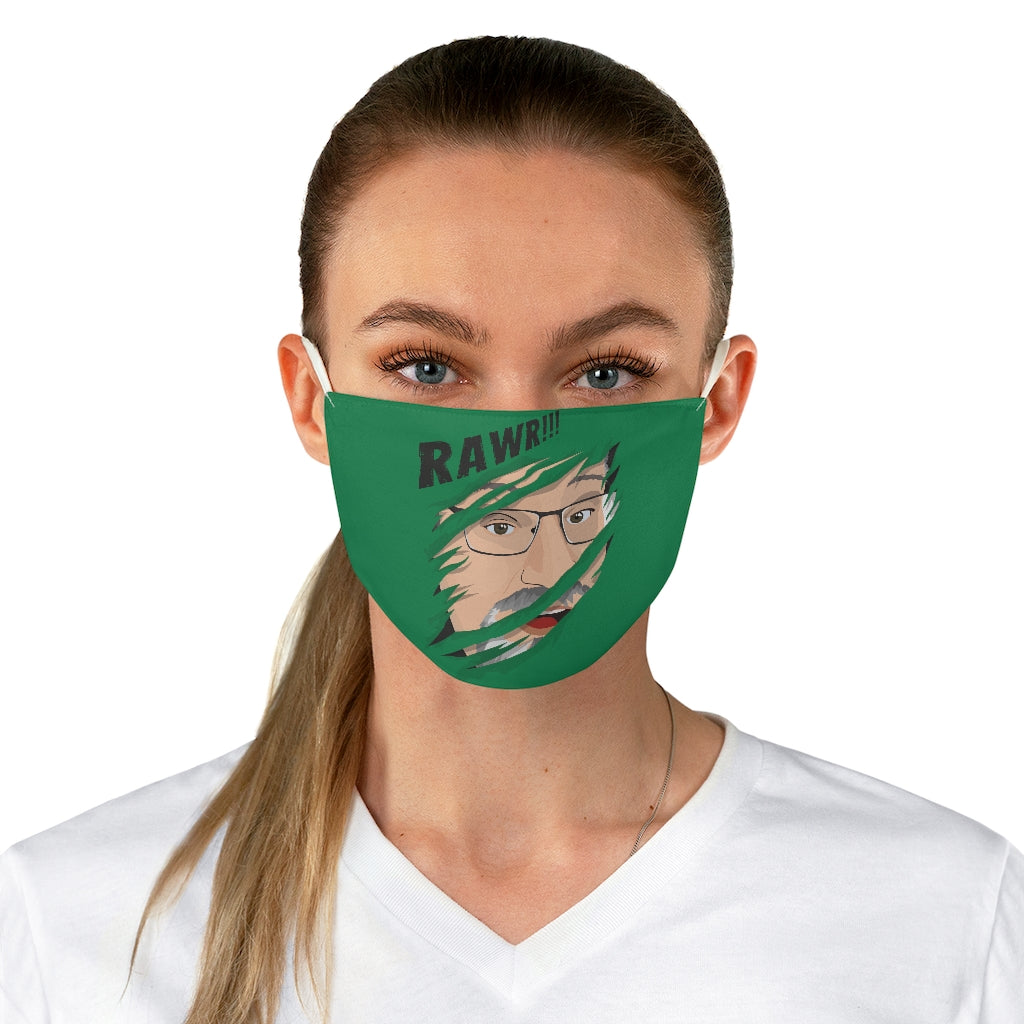 Unisex Fabric Face Mask -- Rawr!