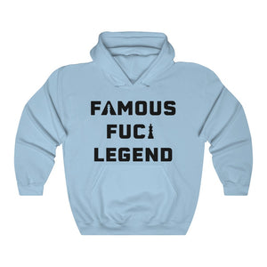 Famous F*cking Legend Unisex Heavy Blend™ Hooded Sweatshirt (black letters)