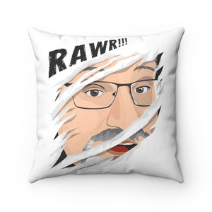 Rawr! -- Spun Polyester Square Pillow Case