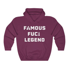 Famous F*cking Legend Unisex Heavy Blend™ Hooded Sweatshirt (white letters)